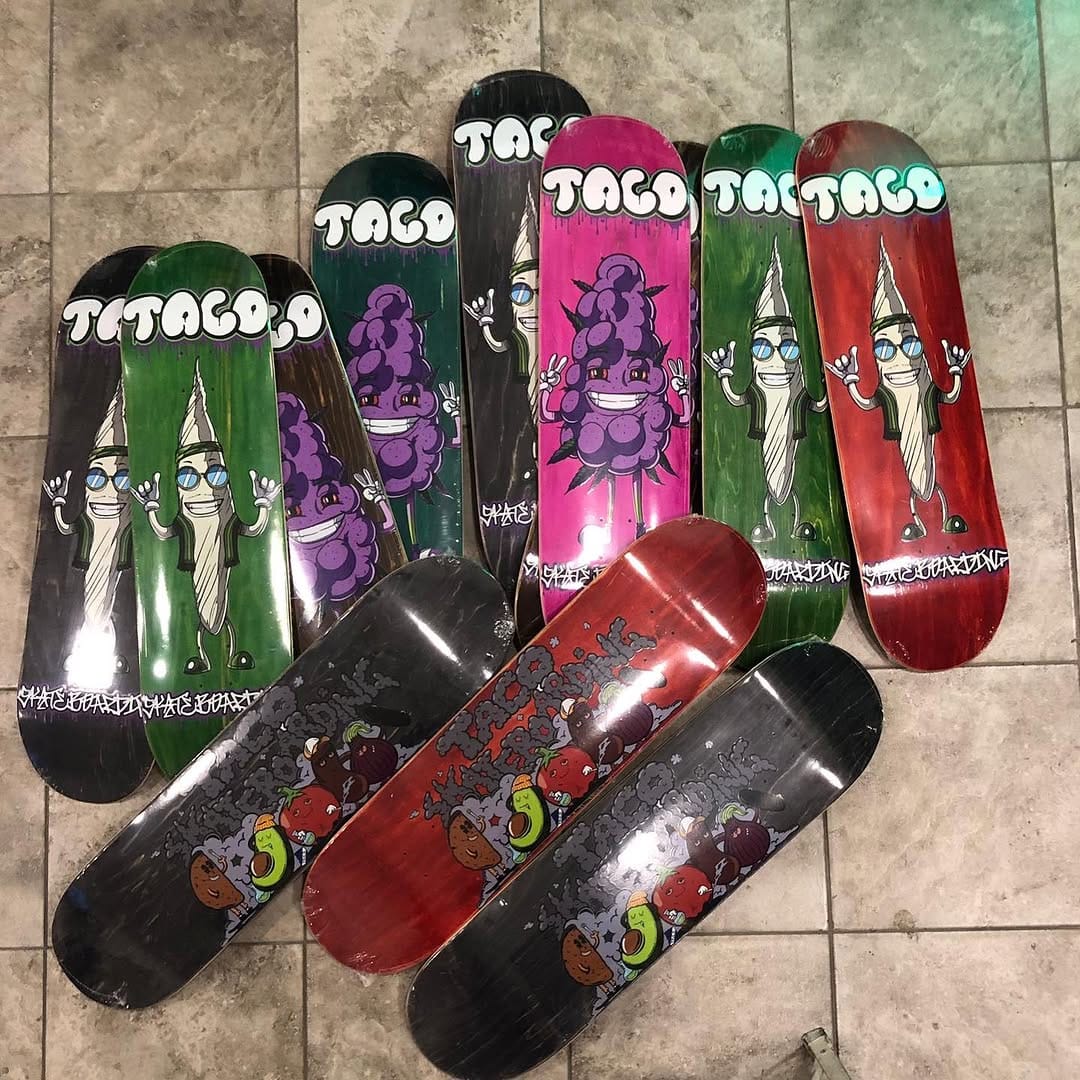 Post 9 by Taco skateboarding on Instagram (carousel)