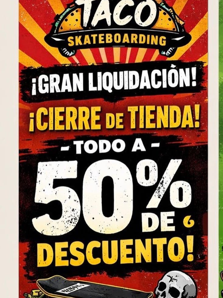 Post 6 by Taco skateboarding on Instagram (image)