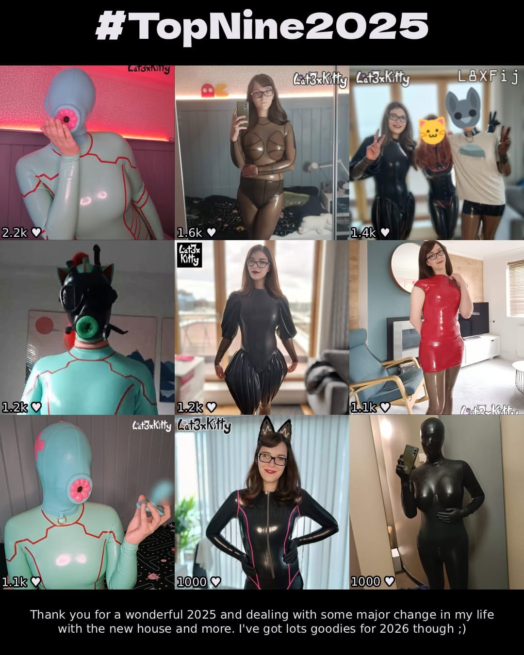 Post 5 by Latex Kitty Cass on Instagram (image)
