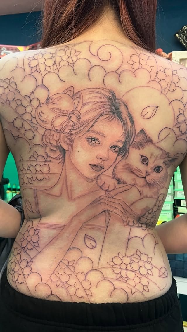 Post 2 by 부천타투 인천타투 부평타투 /망고타투🥭타투이스트망고 on Instagram (video)