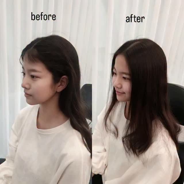 Post 4 by 프리티붙임머리 원장 진옥 🏅|앞머리붙임머리 |붙임머리잘하는곳 |붙임머리20년 경력 |동대문붙임머리 on Instagram (video)