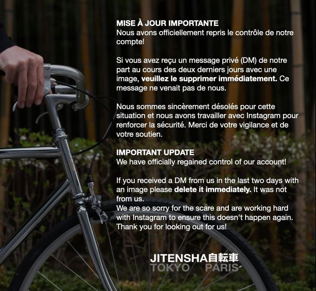 Post 1 by www.jitensha.fr on Instagram (image)