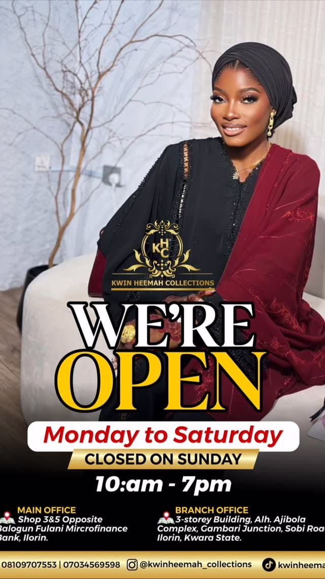 Post 8 by ILORIN LUXURY ABAYA’S & SCARFS VENDOR on Instagram (video)