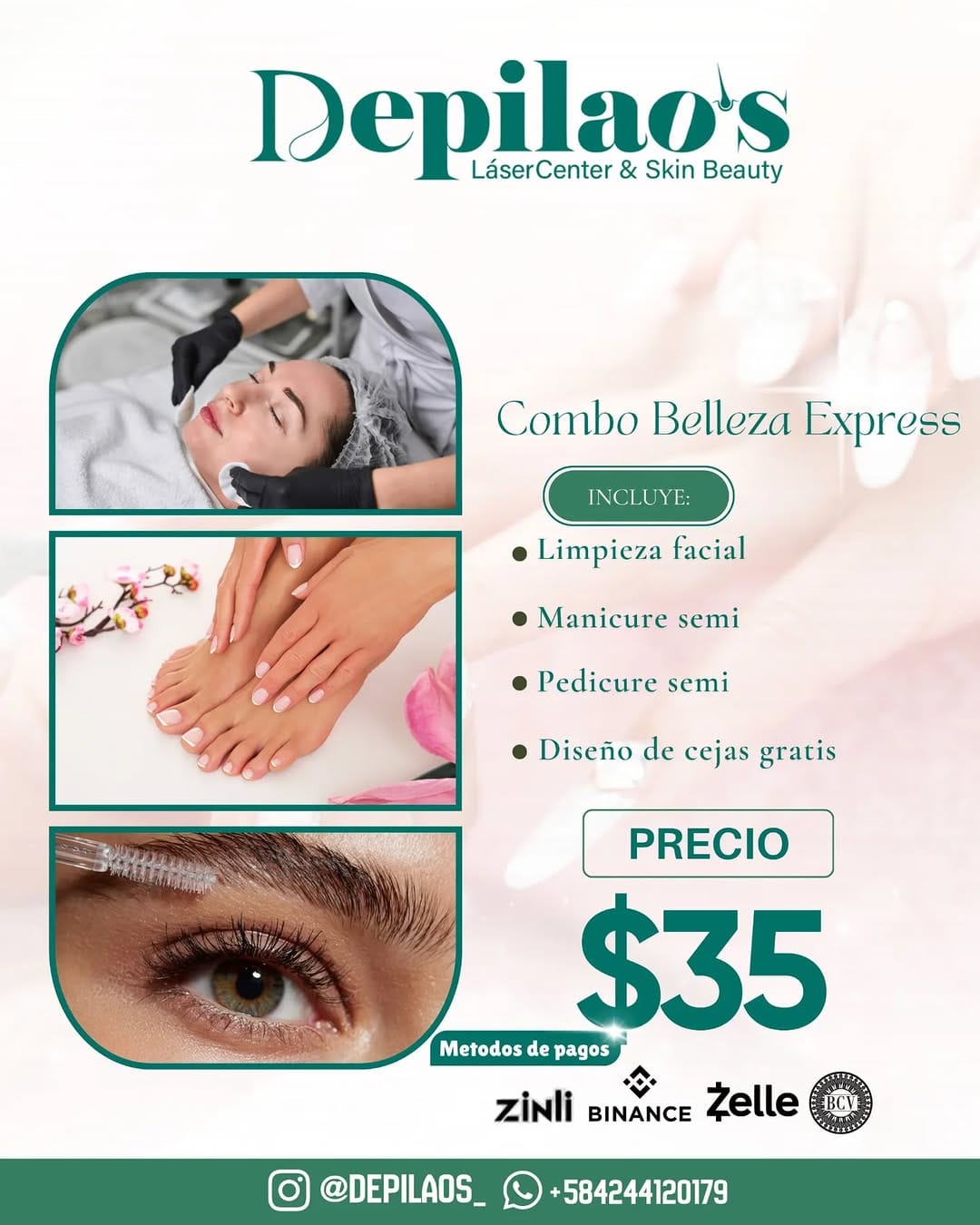 Post 5 by Depilación Láser | Limpieza facial | Masaje reductivo on Instagram (carousel)