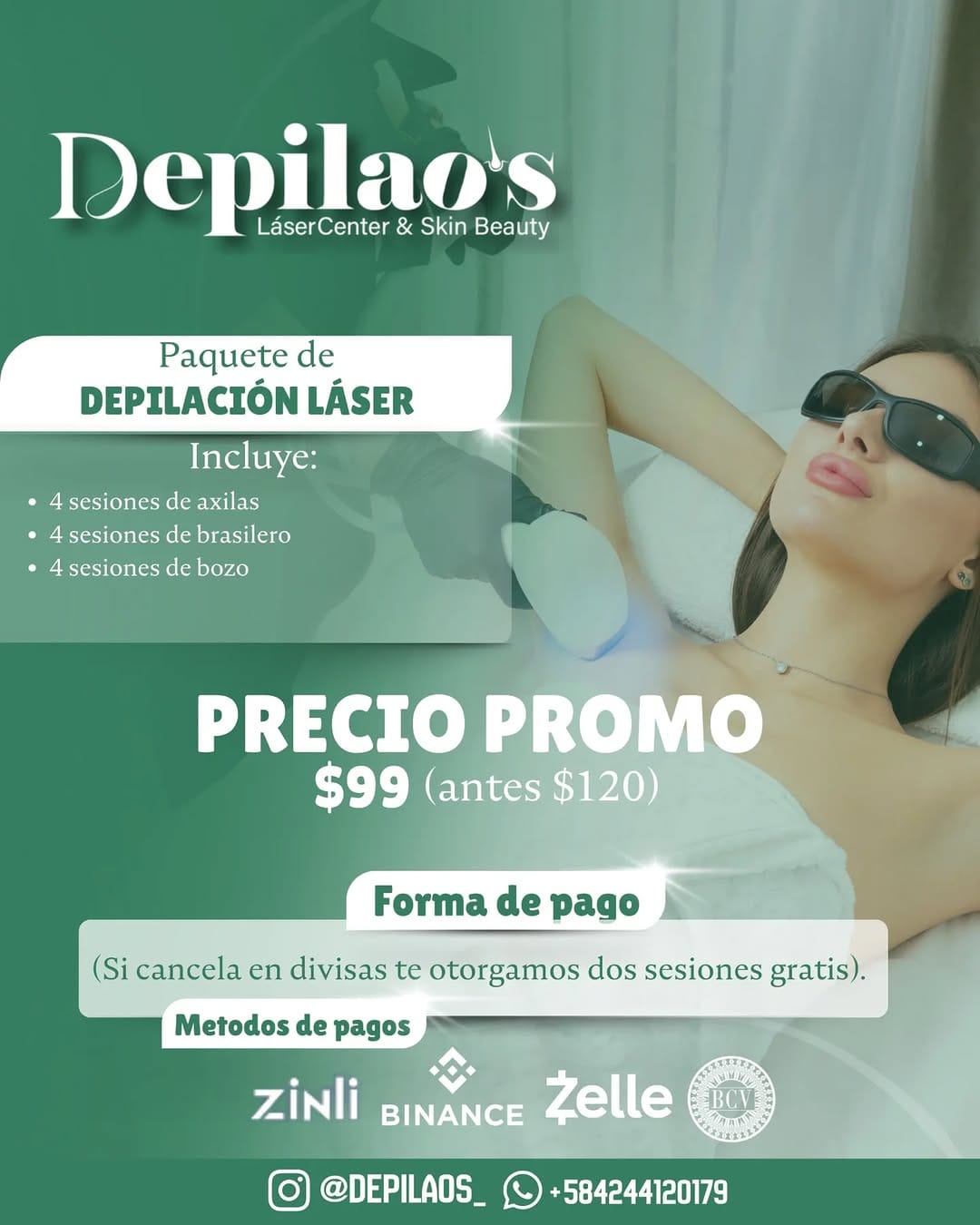 Post 2 by Depilación Láser | Limpieza facial | Masaje reductivo on Instagram (carousel)