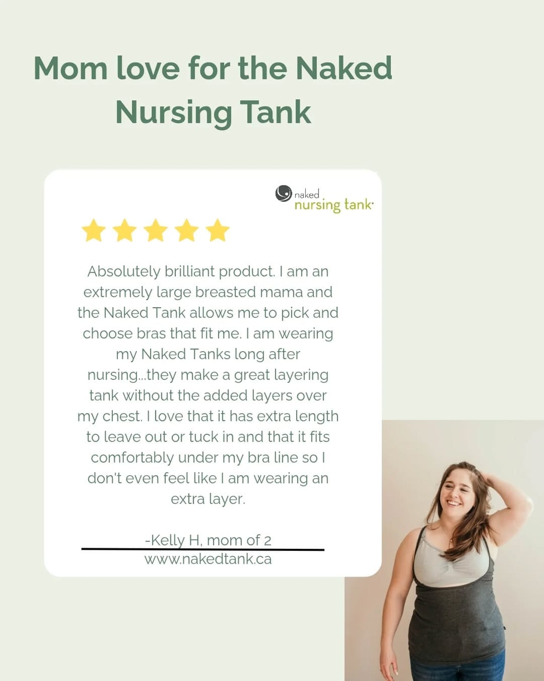 Post 4 by Naked Nursing Tank | Breastfeeding Apparel & Support on Instagram (image)
