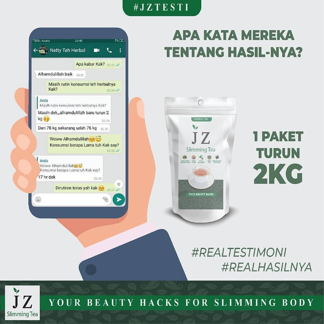 Post 9 by @jz.slimmingtea_id on Instagram (image)