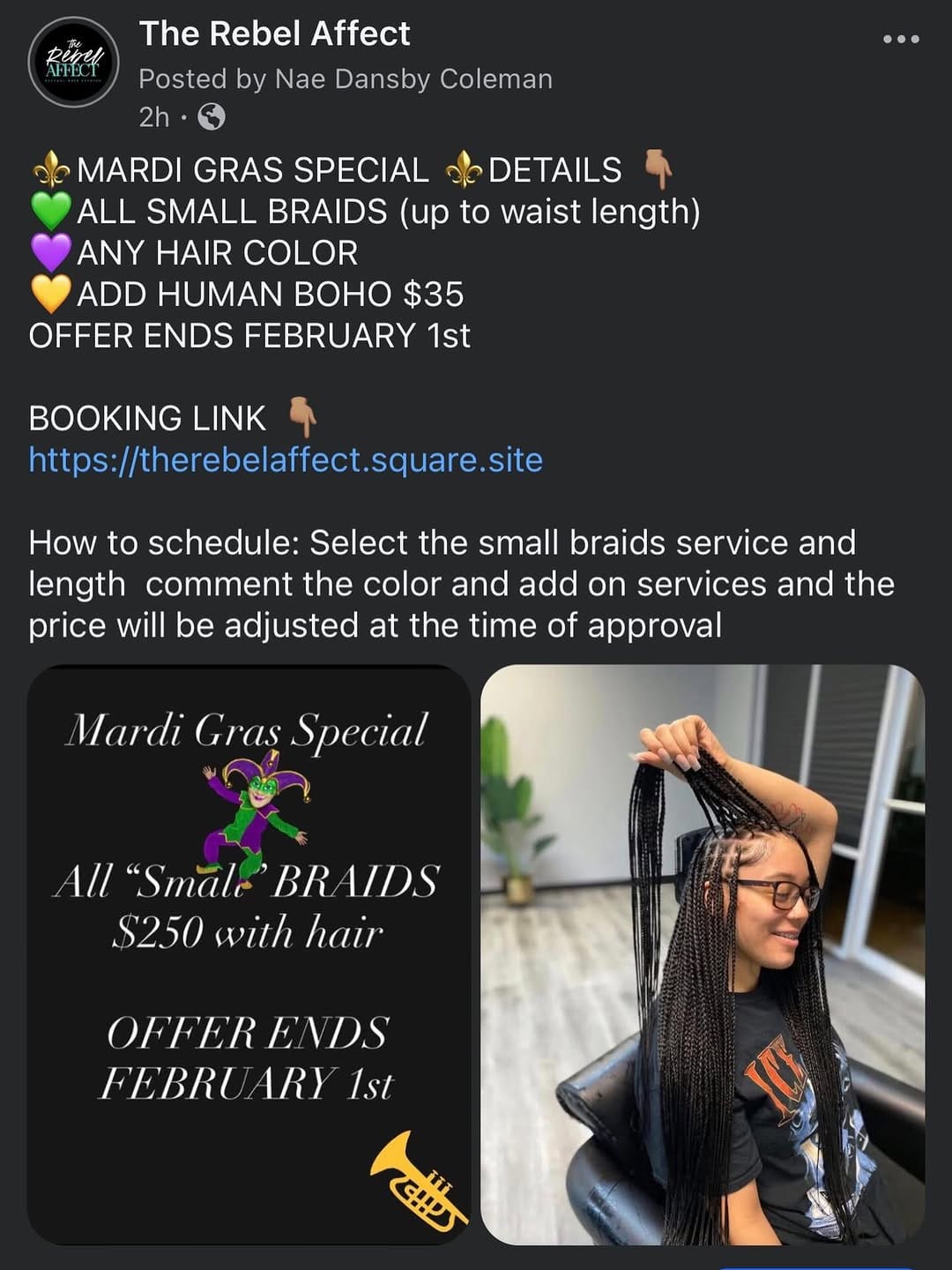 Post 3 by MOBILE,AL & ATLANTA Braider/Stylist on Instagram (image)