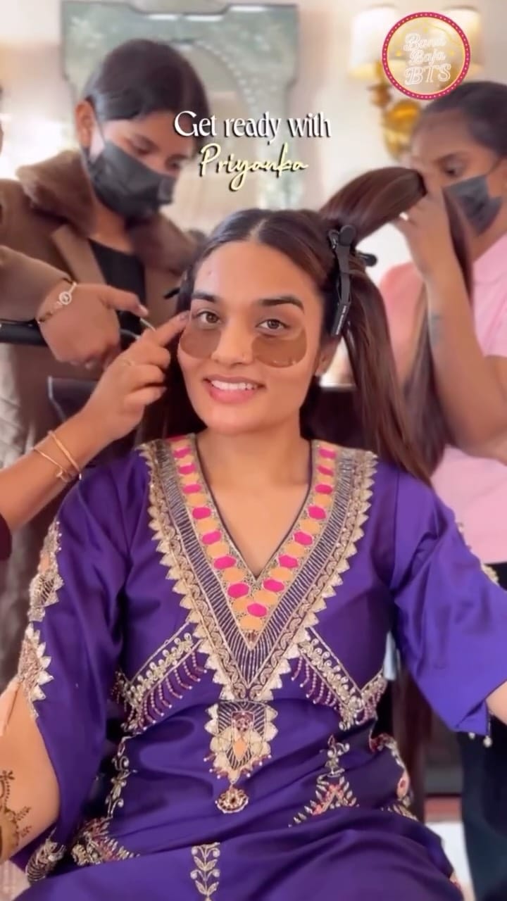 Post 6 by Jaanvi Samnani 🧿| Bridal makeup artist Gandhidham on Instagram (video)