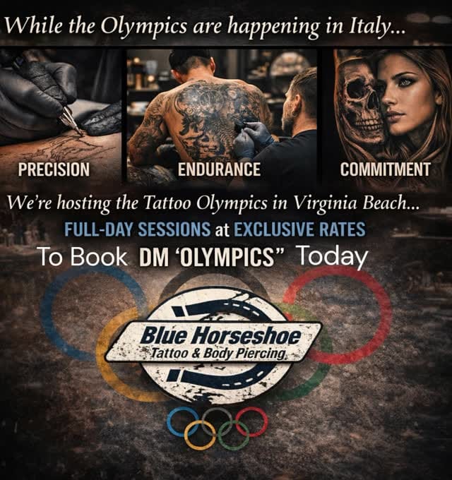 Post 7 by Blue Horse Shoe Tattoo VaBeach on Instagram (video)