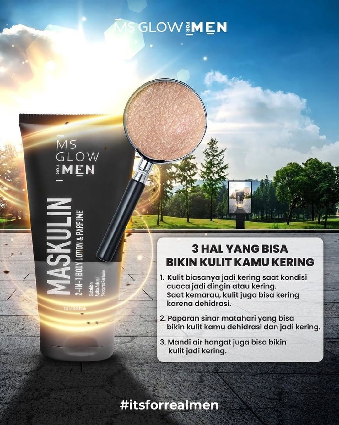 Post 1 by MS GLOW FOR MEN INDONESIA on Instagram (carousel)