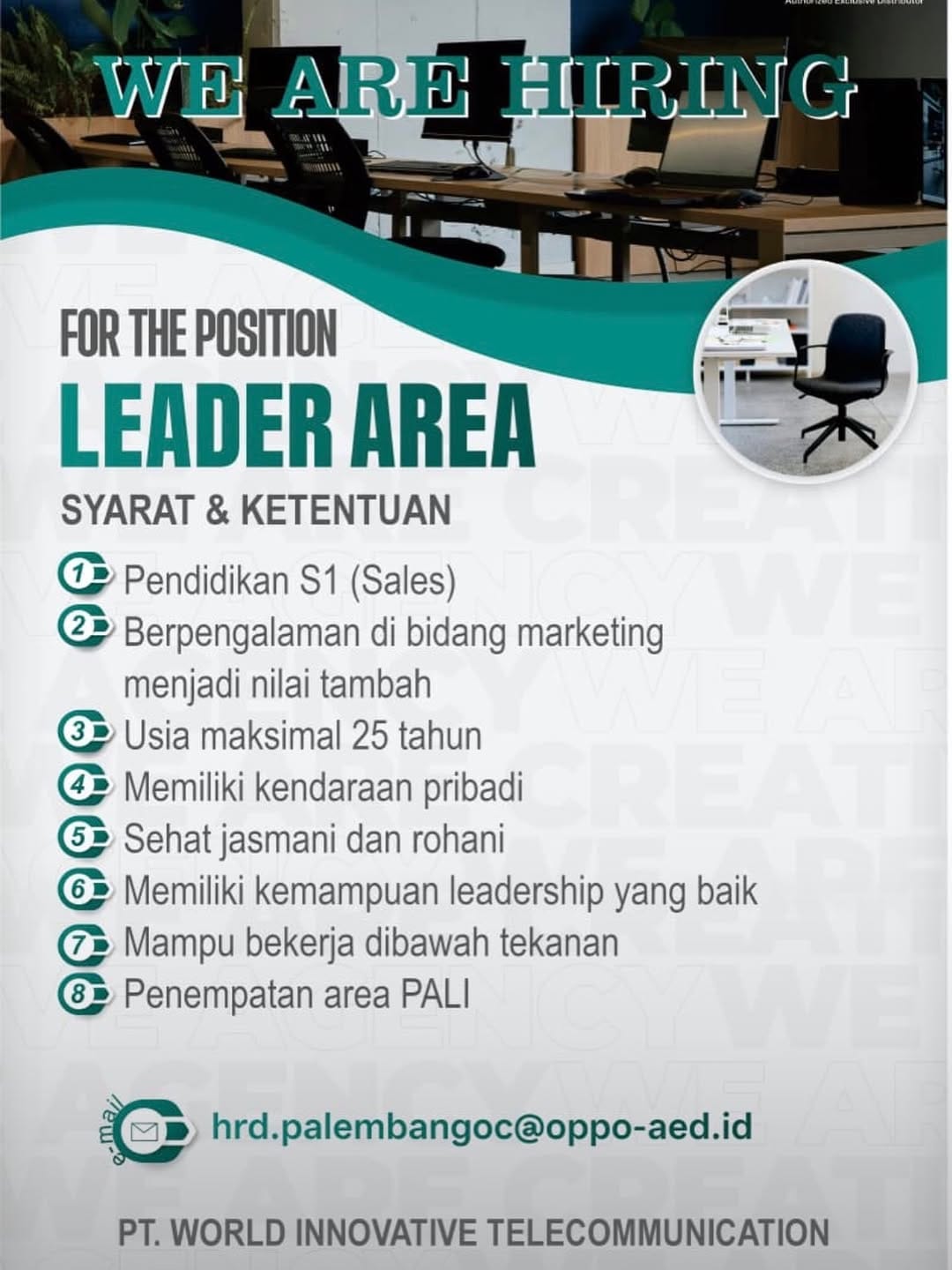 Post 9 by INFOLOKERPRABU.ID on Instagram (image)