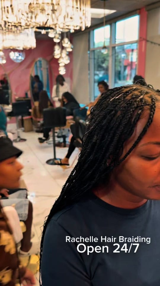 Post 7 by Rachelle hair braiding on TikTok (video)