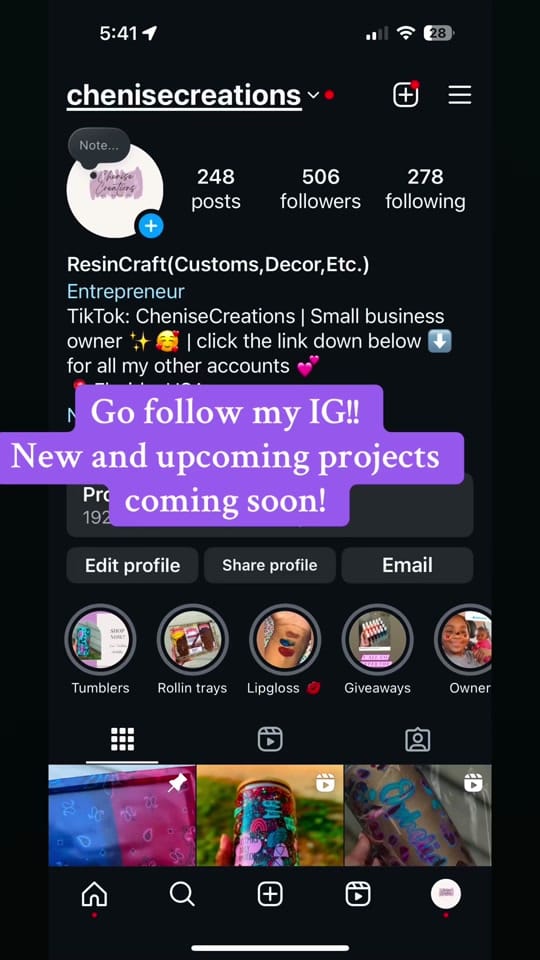 Post 5 by Chenise Creations on TikTok (video)
