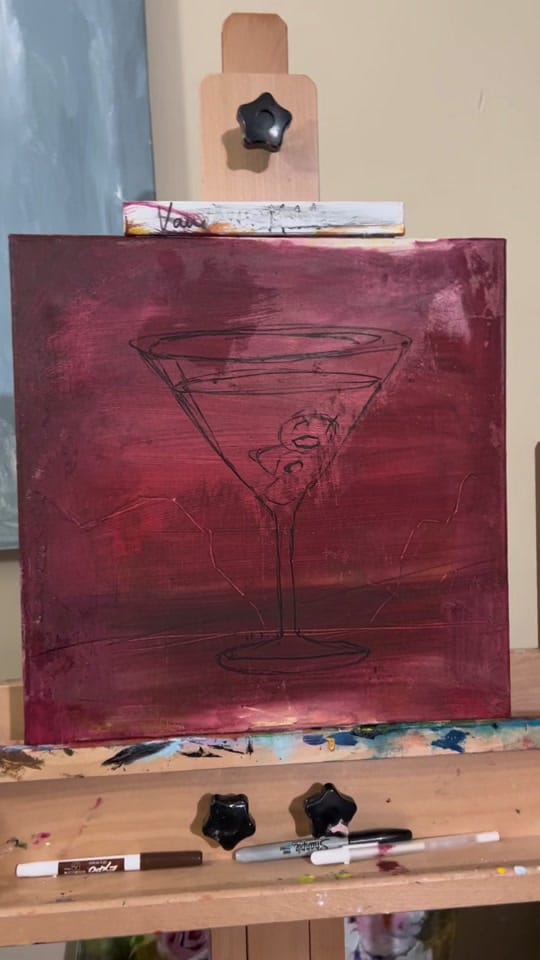 Post 3 by Vandana Mehta | oil painter on TikTok (video)