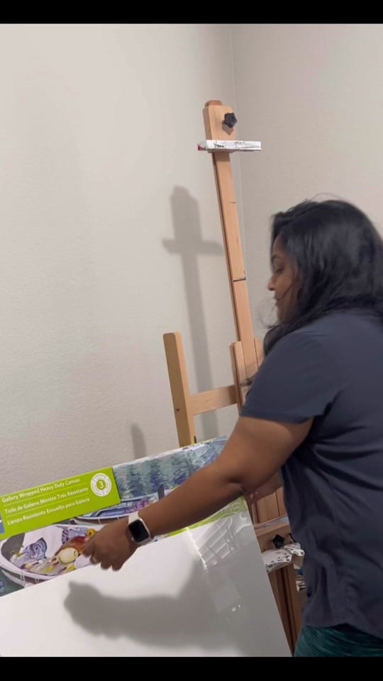 Post 8 by Vandana Mehta | oil painter on TikTok (video)