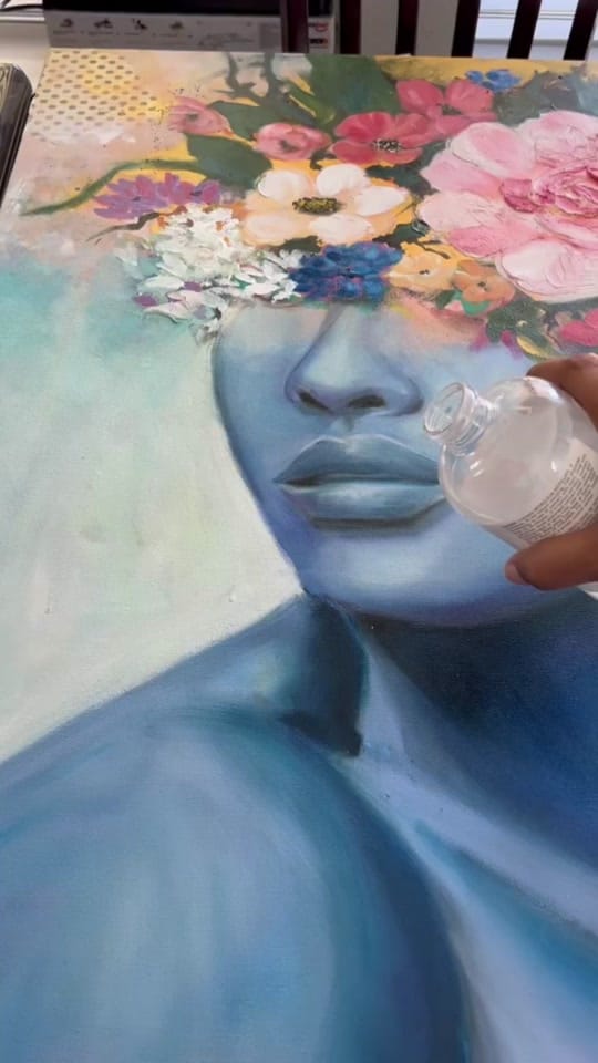 Post 10 by Vandana Mehta | oil painter on TikTok (video)