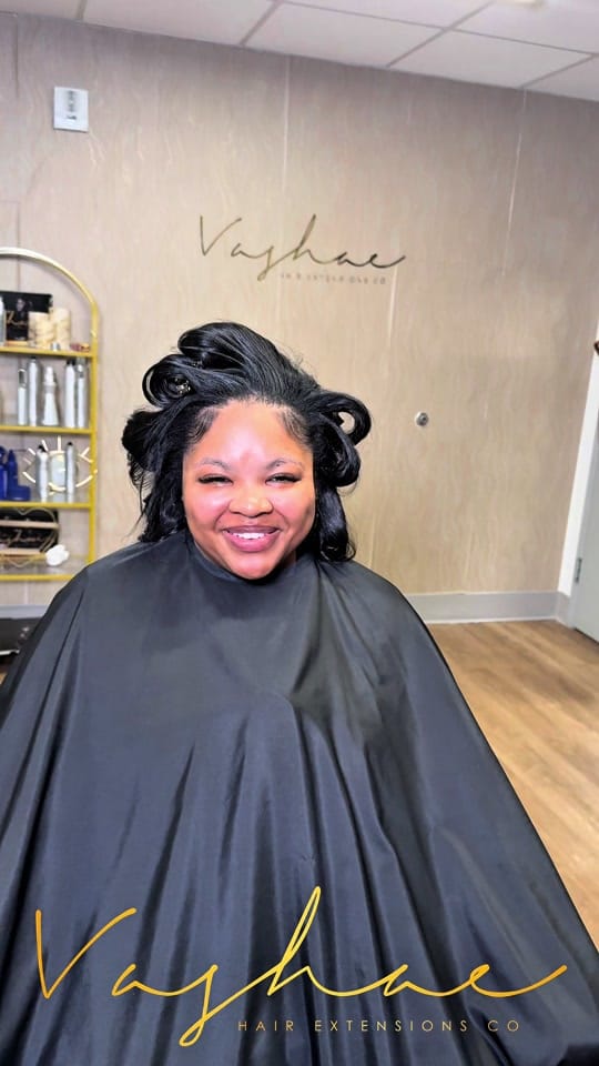 Post 1 by vashaehairextensions on TikTok (video)