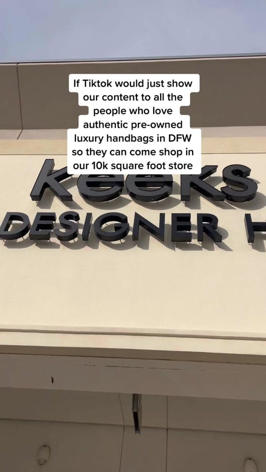 Post 10 by Keeks Designer Handbags on TikTok (video)
