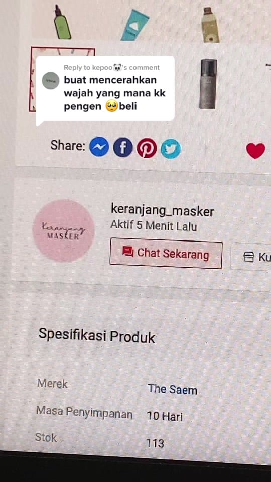 Post 8 by Keranjang Masker on TikTok (video)