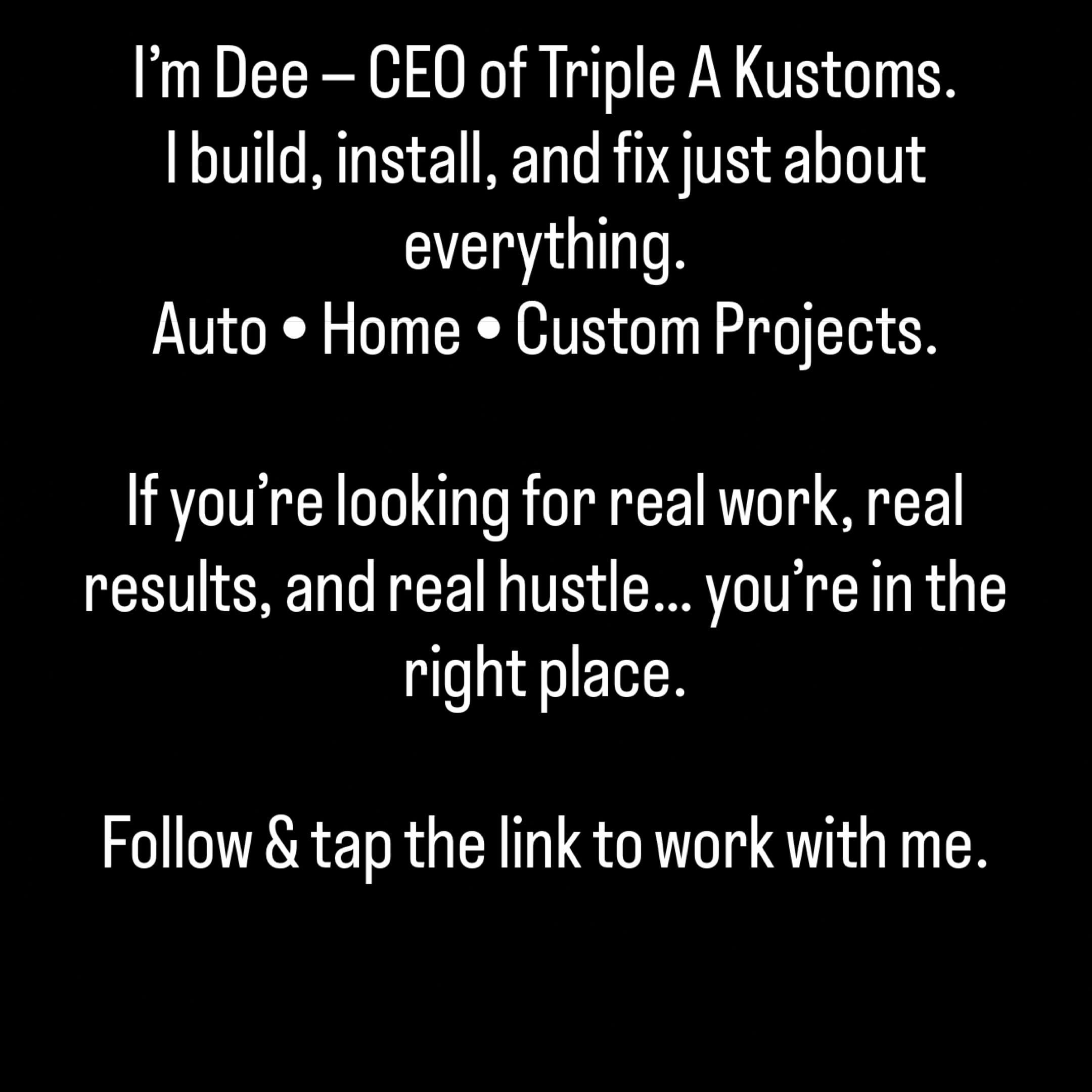 Post 10 by Triple A Kustoms LLC on TikTok (video)