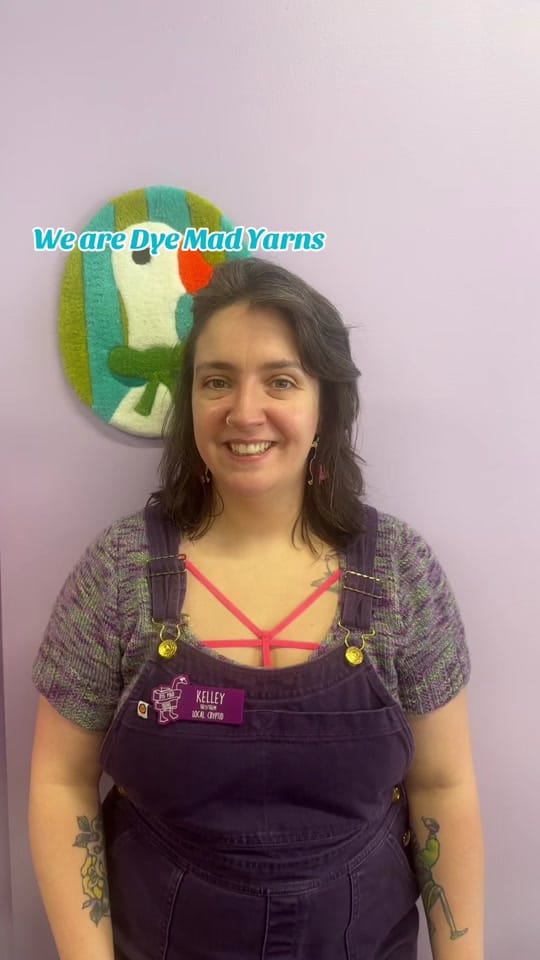 Post 1 by Dye Mad Yarns on TikTok (video)