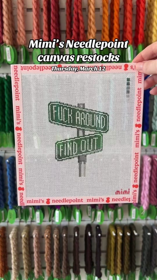 Post 1 by Mimi’s Needlepoint on TikTok (video)