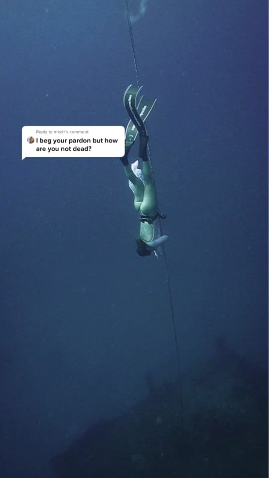 Post 8 by Rachel Strohl Freediver on TikTok (video)