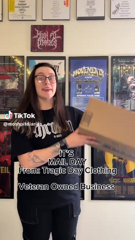 Post 1 by Tragic Days Clothing on TikTok (video)