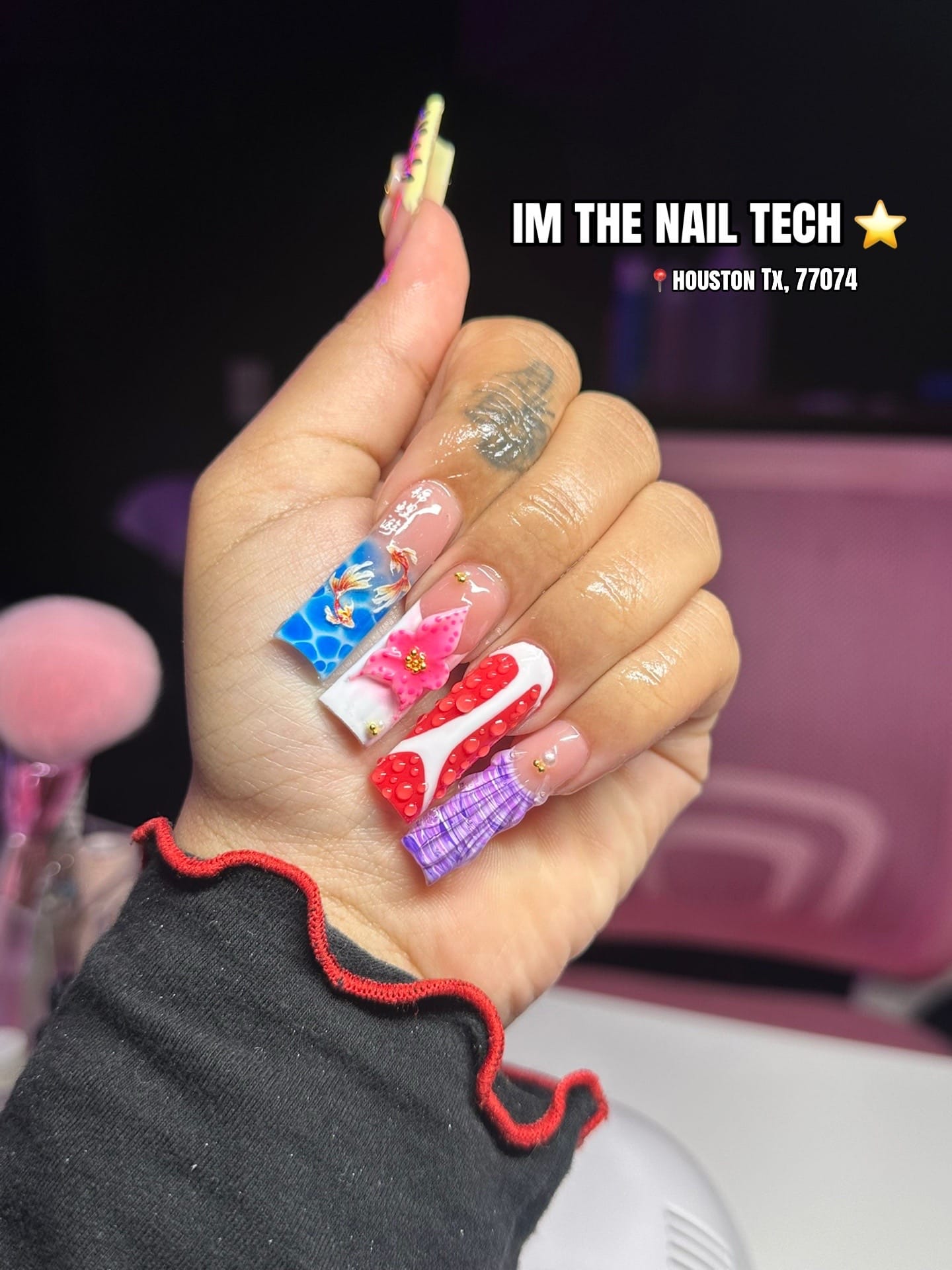 Post 6 by Houston Nail Tech 💗 on TikTok (video)