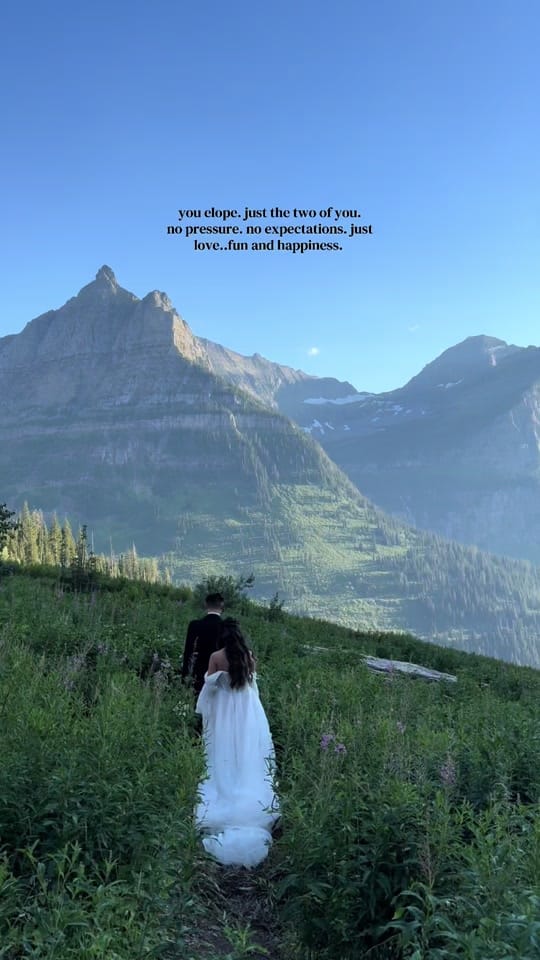 Post 4 by Montana Elopement Photographer on TikTok (video)