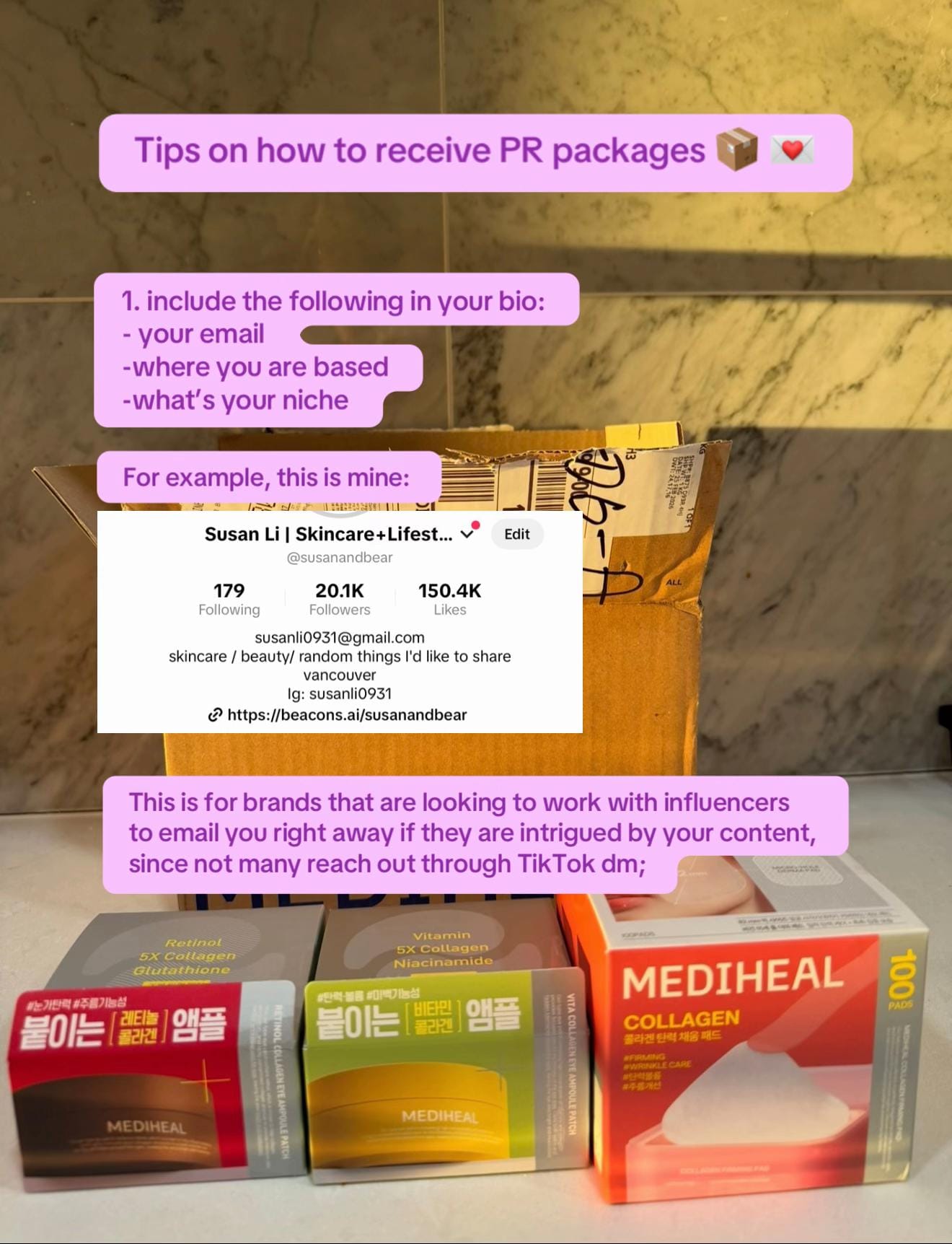 Post 6 by Susan Li | Skincare+Lifestyle on TikTok (video)