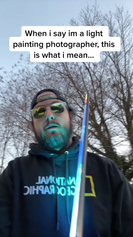 Post 10 by Andrew Weiner - Light Painter on TikTok (video)