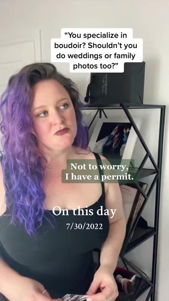 Post 5 by Nashville Boudoir Photography on TikTok (video)