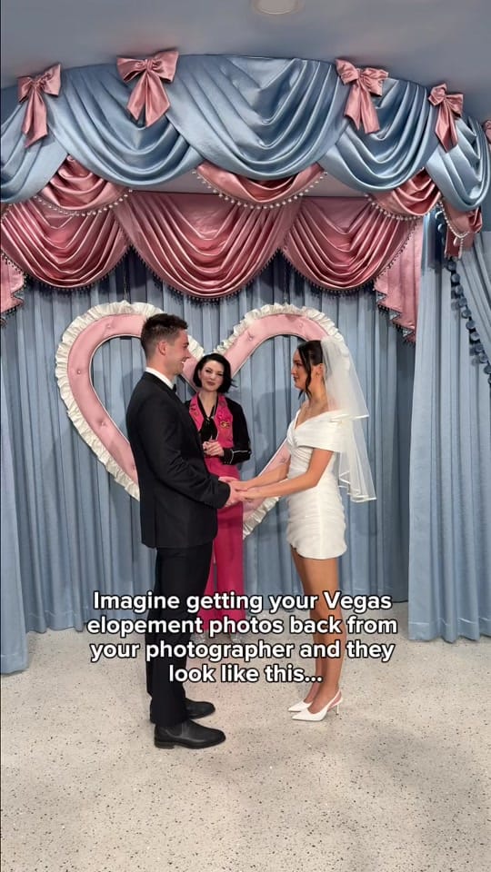 Post 8 by Vegas Elopement Photographer on TikTok (video)