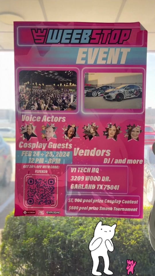 Post 5 by Weebstop | Tx Weebtaku Events on TikTok (video)