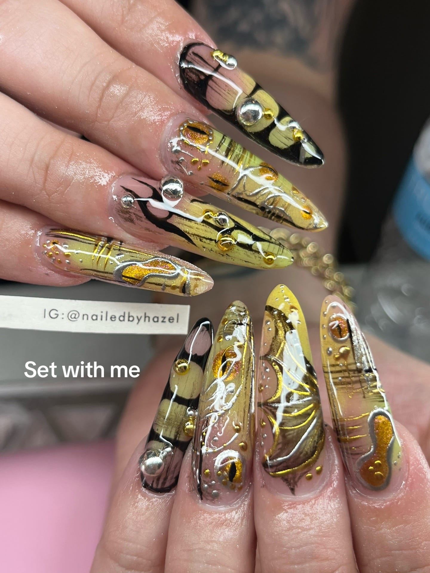 Post 1 by Hazel   |   Nail Tech on TikTok (video)