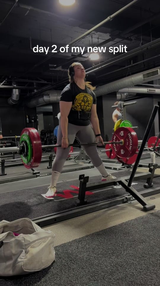 Post 2 by Rachel Basiura | Powerlifter on TikTok (video)
