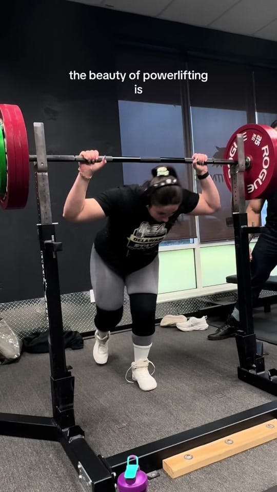 Post 1 by Rachel Basiura | Powerlifter on TikTok (video)