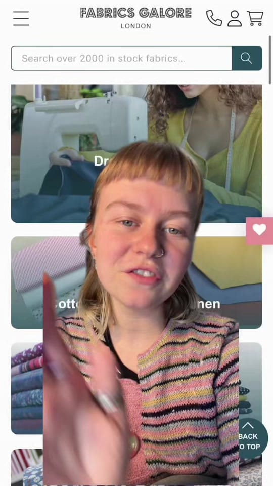 Post 2 by Fabricsgalorelondon on TikTok (video)