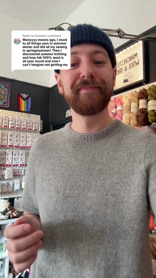 Post 2 by Manchester Wool & Yarn on TikTok (video)