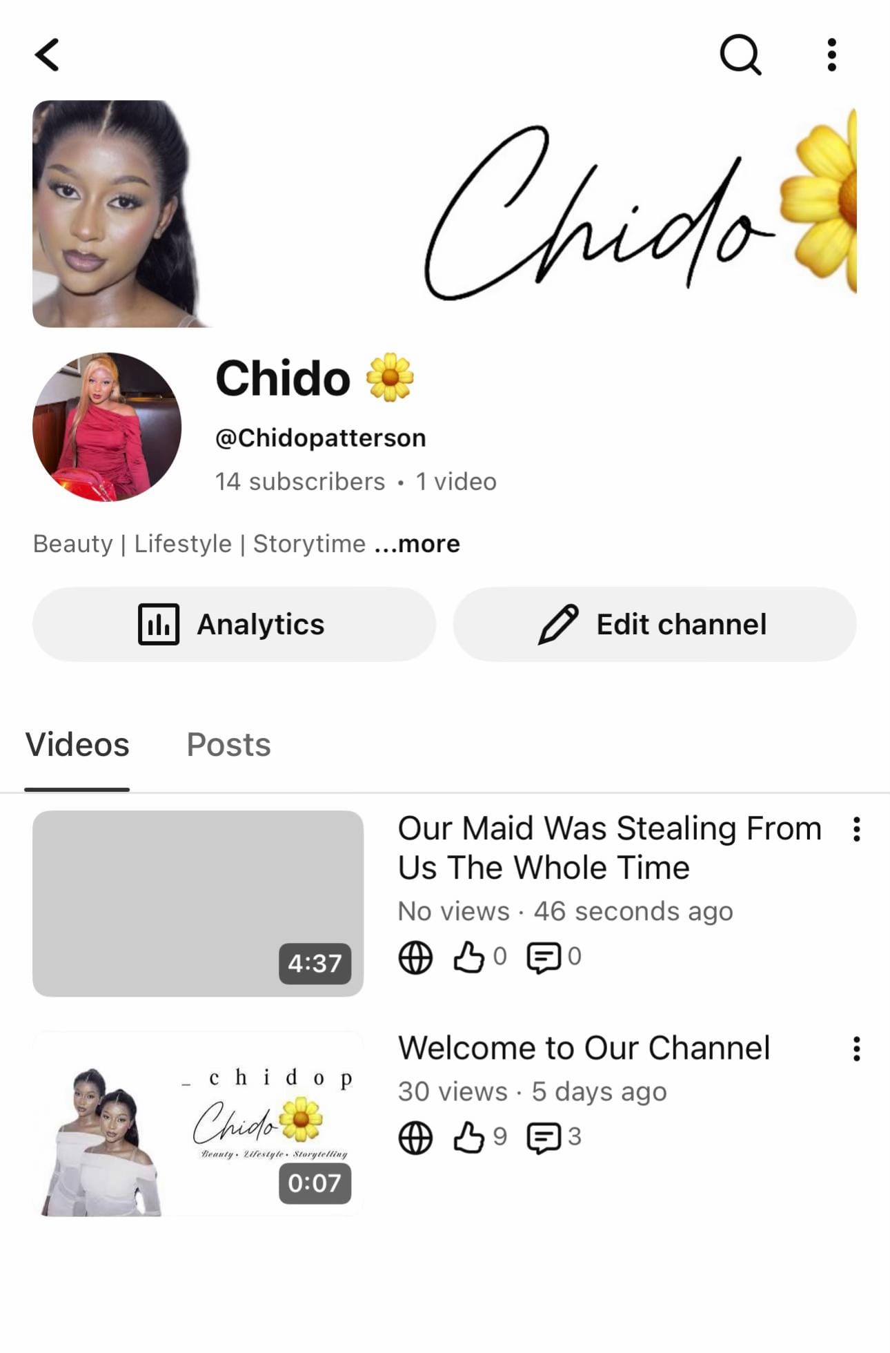 Post 10 by Chido🌼 on TikTok (video)
