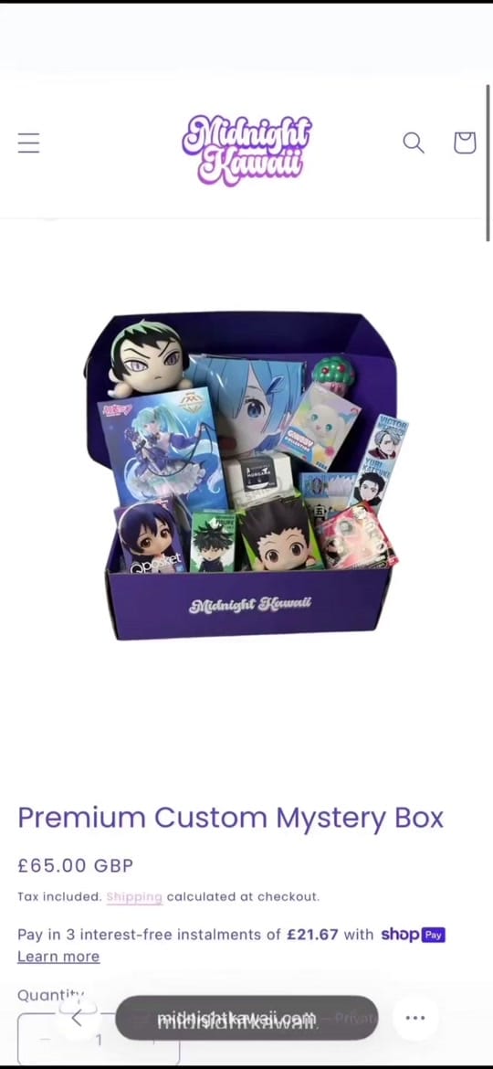 Post 7 by Midnight Kawaii Shop on TikTok (video)