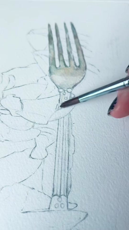 Post 5 by Mairi | Pet Portrait Artist on TikTok (video)