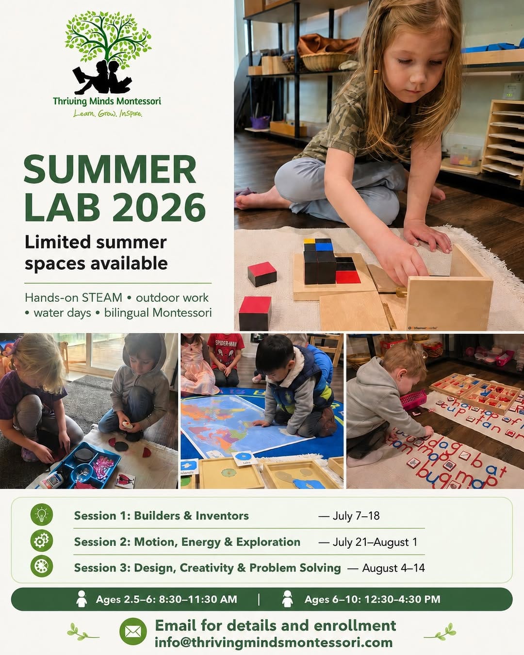 Post 3 by Bilingual Montessori preschool & Kindergarten on Instagram (image)