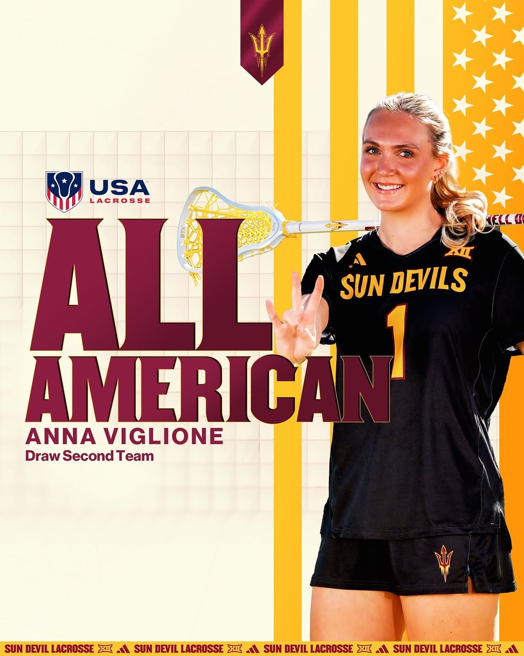 Post 5 by Sun Devil Lacrosse on Instagram (image)