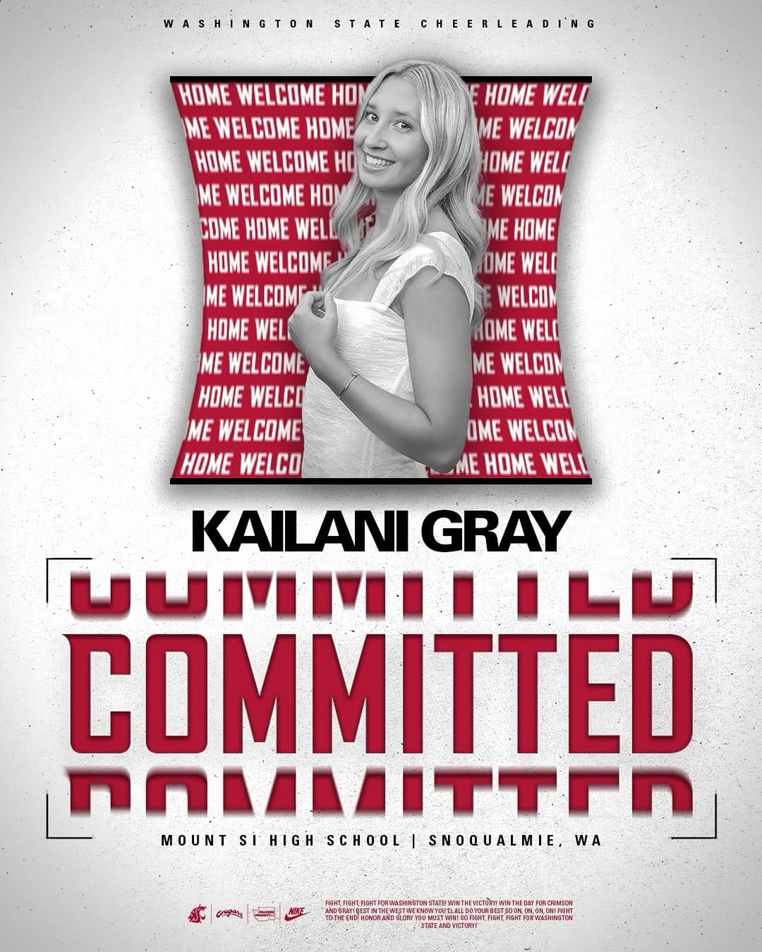 Post 1 by Washington State Cheerleading on Instagram (image)