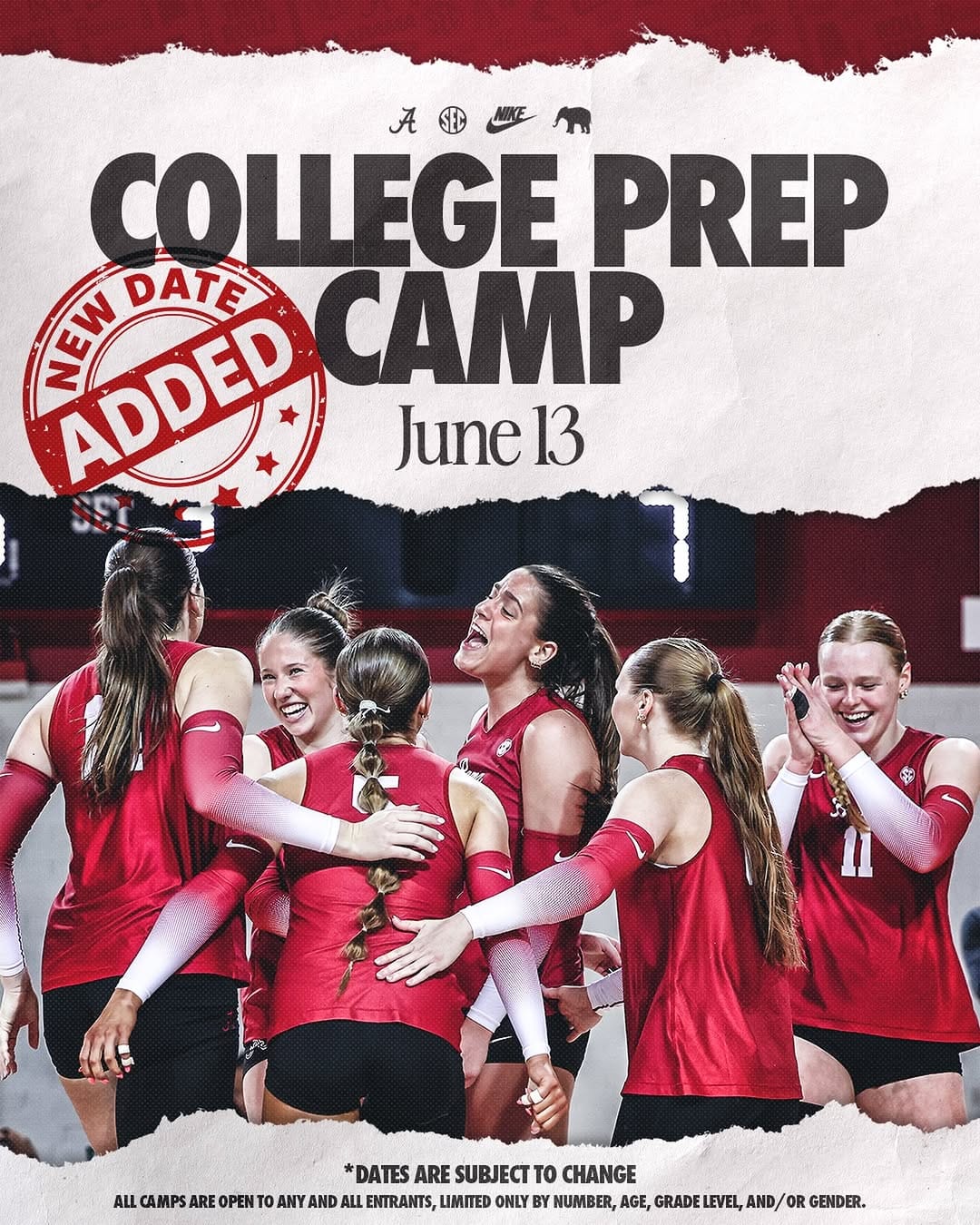 Post 8 by Alabama Volleyball on Instagram (image)
