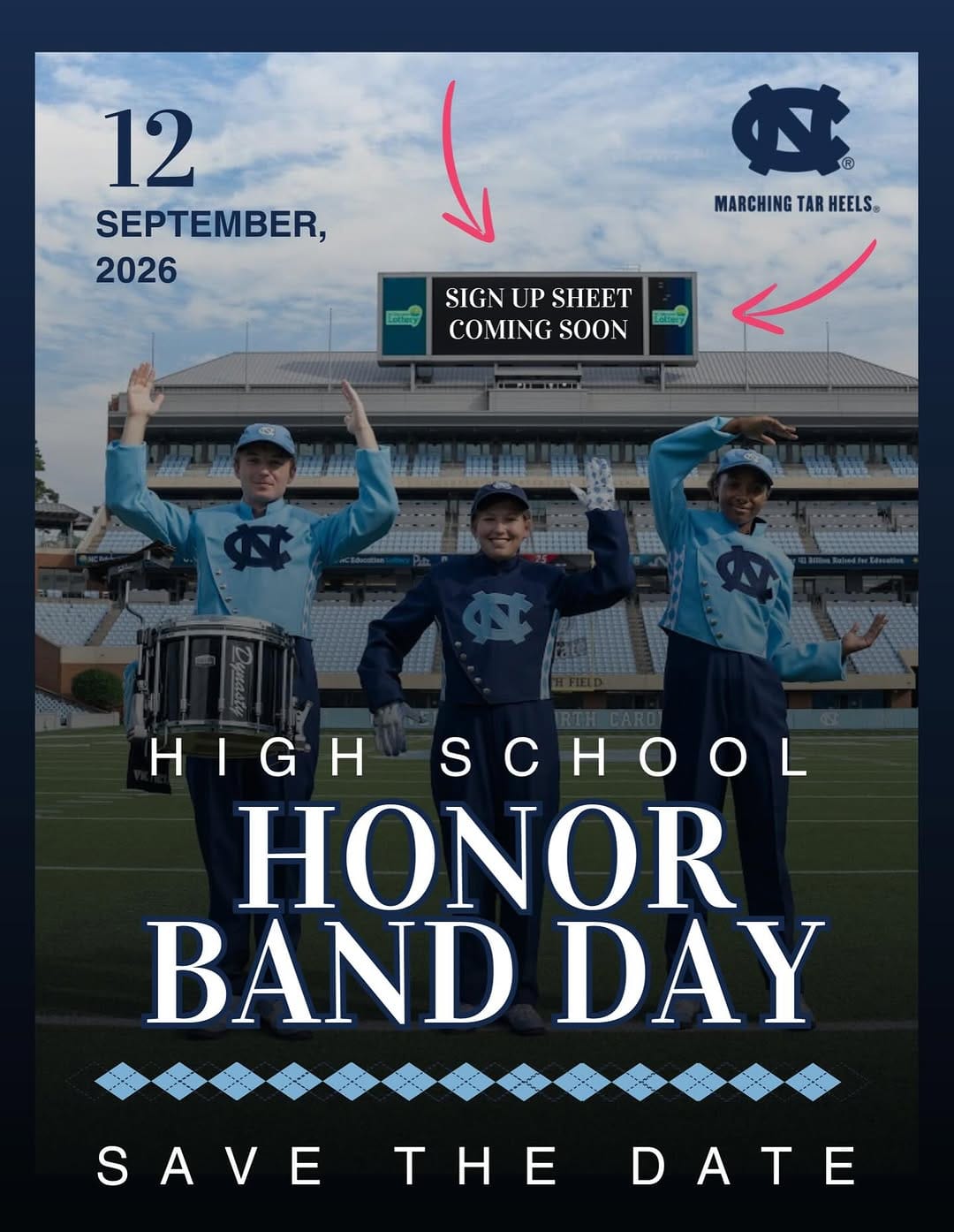 Post 9 by UNC Bands on Instagram (image)