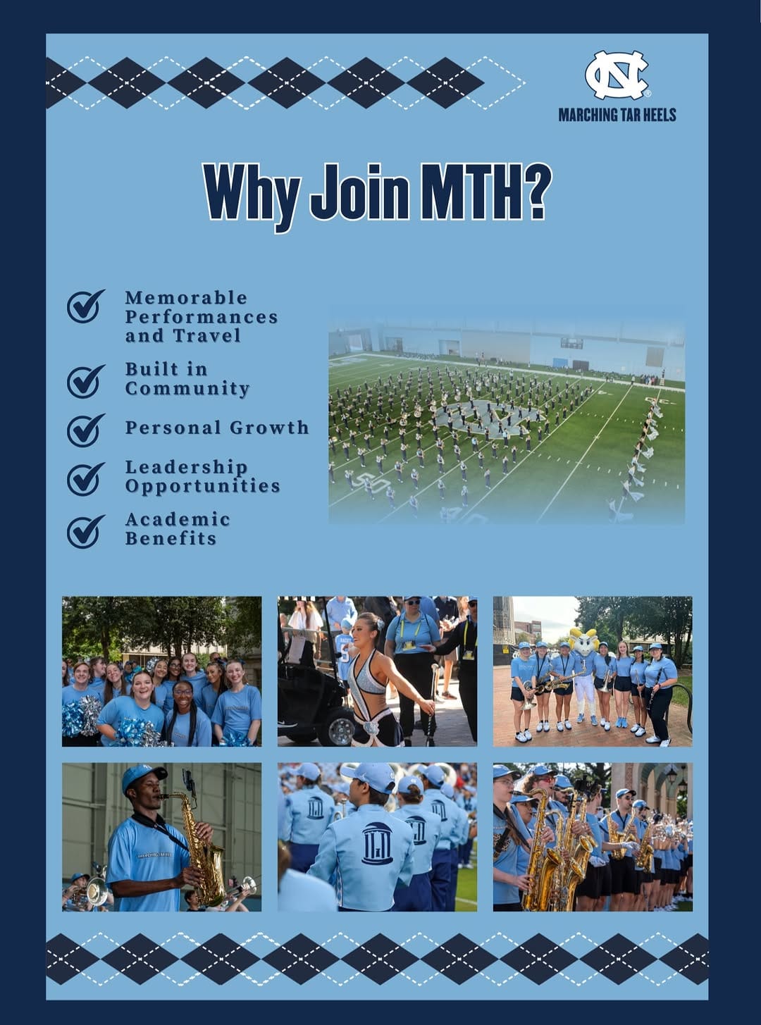 Post 1 by UNC Bands on Instagram (image)